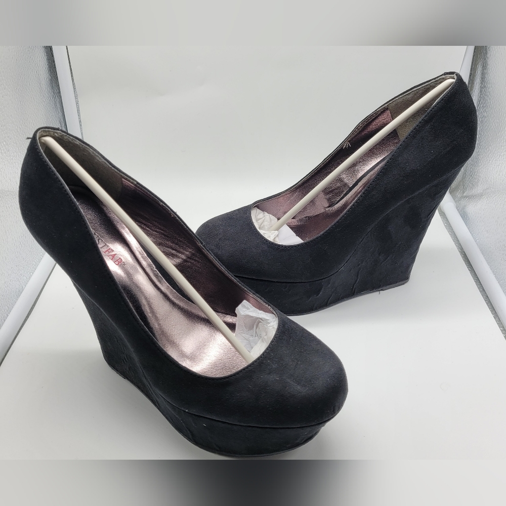 Black Wegde Heels Size 9